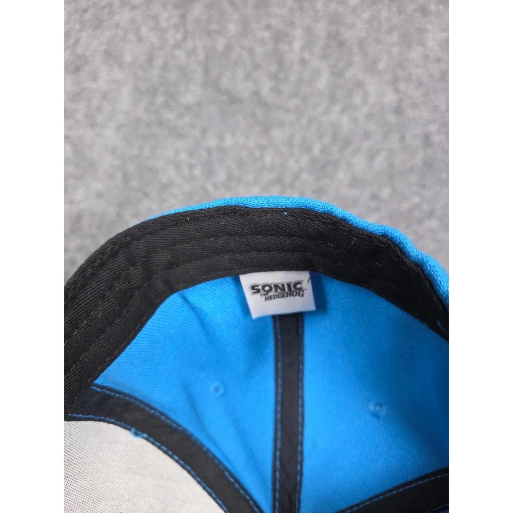 Sonic the Hedgehog Snapback Hat Boys OS Blue Black Sega Gamer Cap NWT